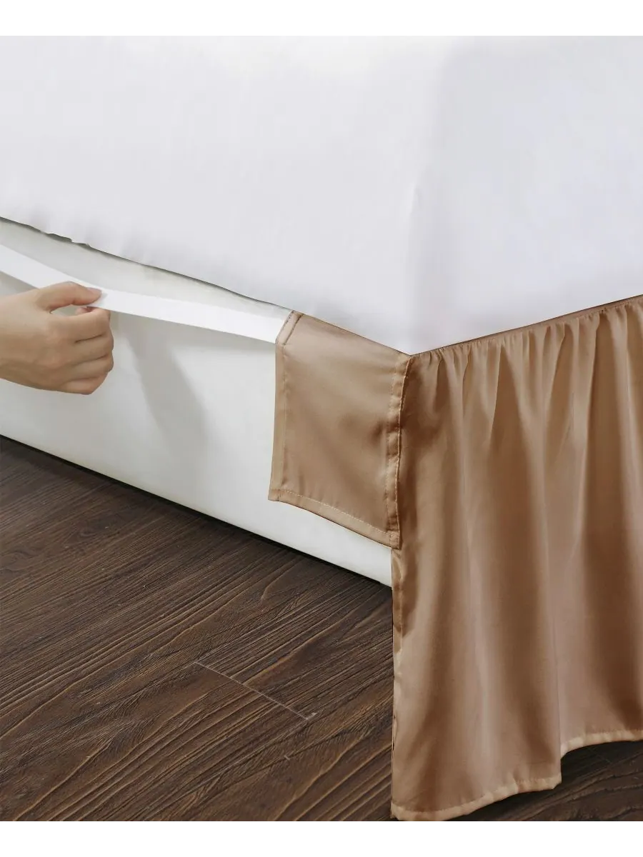 Волшебная юбка-покрывало с оборками, пышная Bed Maker's — изображение 3 из 9, коричневый