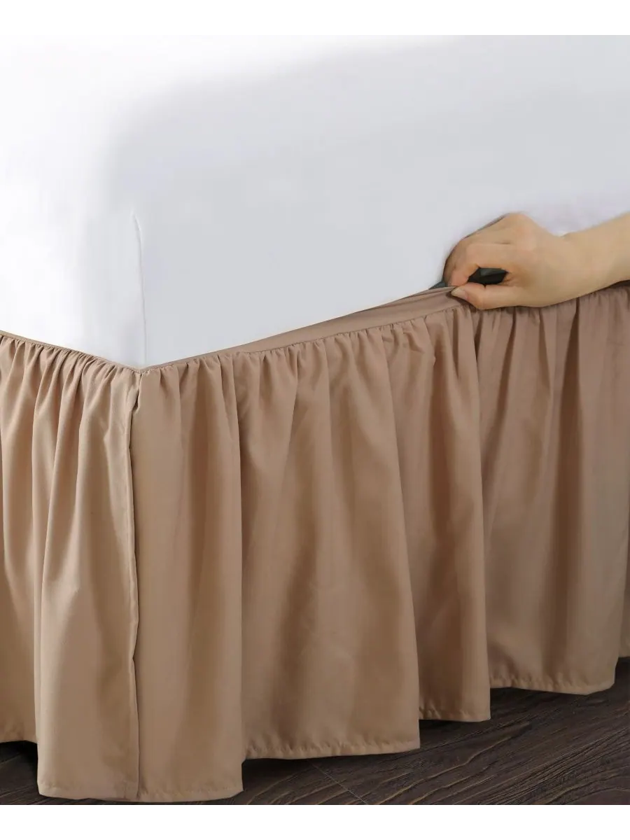 Волшебная юбка-покрывало с оборками, пышная Bed Maker's — изображение 4 из 9, коричневый