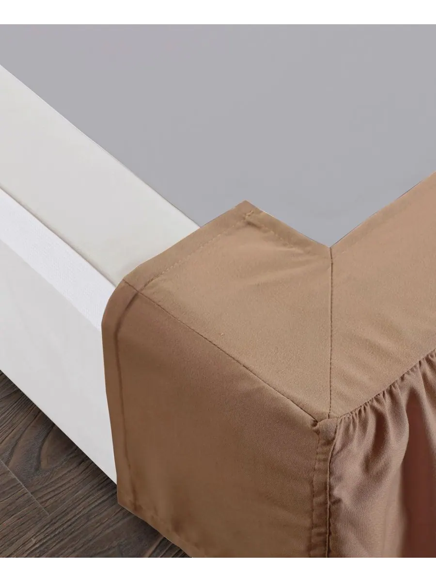 Волшебная юбка-покрывало с оборками, пышная Bed Maker's — изображение 6 из 9, коричневый