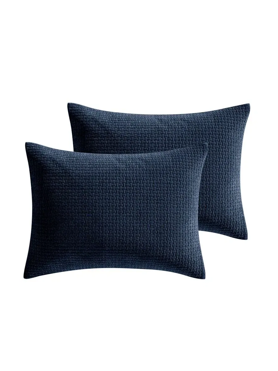 Покрывало Jessa Basketweave 3-Piece Coverlet Set Riverbrook Home — изображение 5 из 6, голубика