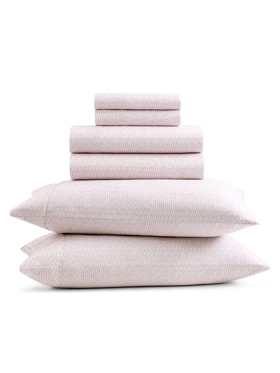 Комплект охлаждающих простыней из микрофибры, Twin, Ikat Fan Blush Gaiam — без цвета