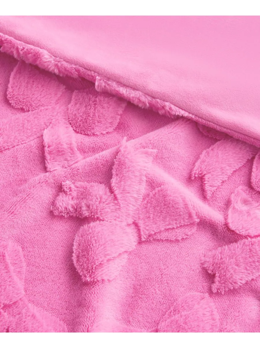Плед из искусственного меха, 50 x 70 дюймов Juicy Couture — изображение 3 из 5, розовый