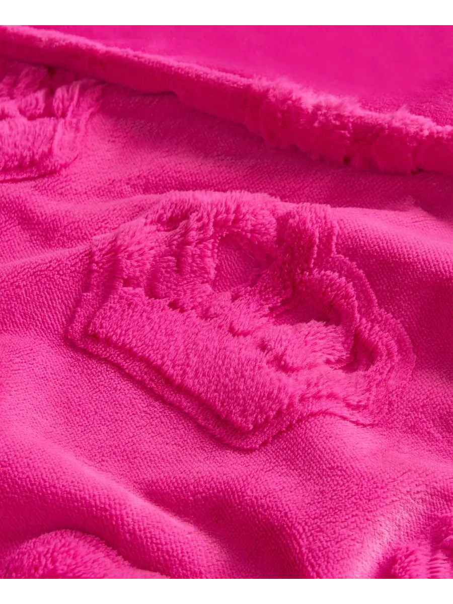 Плед из искусственного меха, 50 x 70 дюймов Juicy Couture — изображение 3 из 5, розовый
