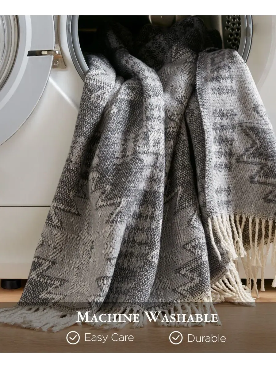 Дышащий плед из смеси хлопка Alberta, 127 x 152 см Woolrich — изображение 11 из 14, серый
