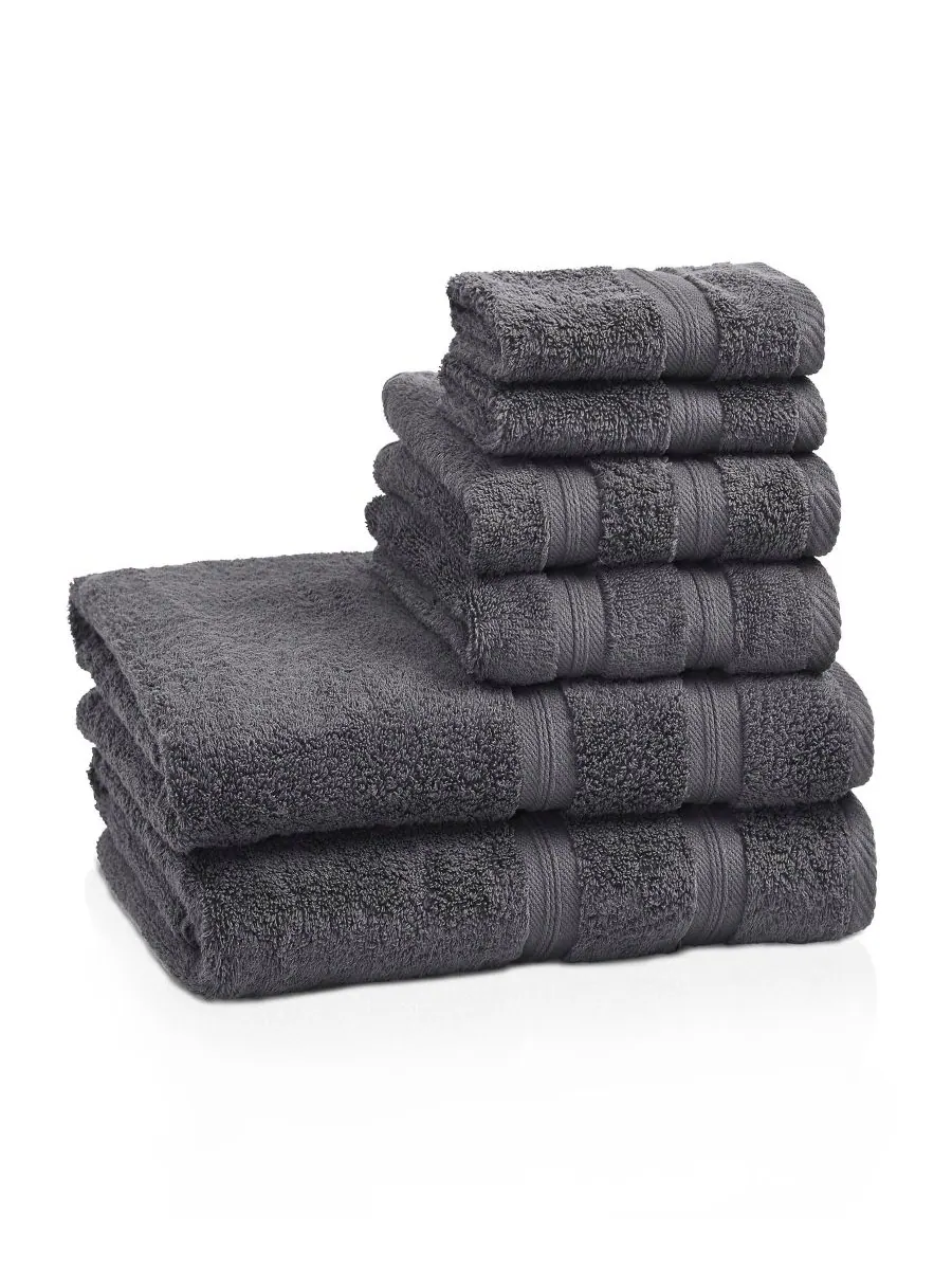 Набор из 6 полотенец smart dry zero twist cotton разных цветов Superior