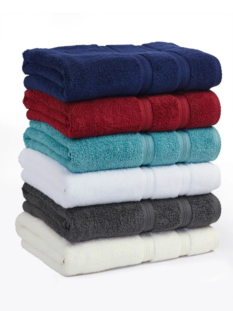 Набор из 6 полотенец smart dry zero twist cotton разных цветов Superior — изображение 4 из 8, серый