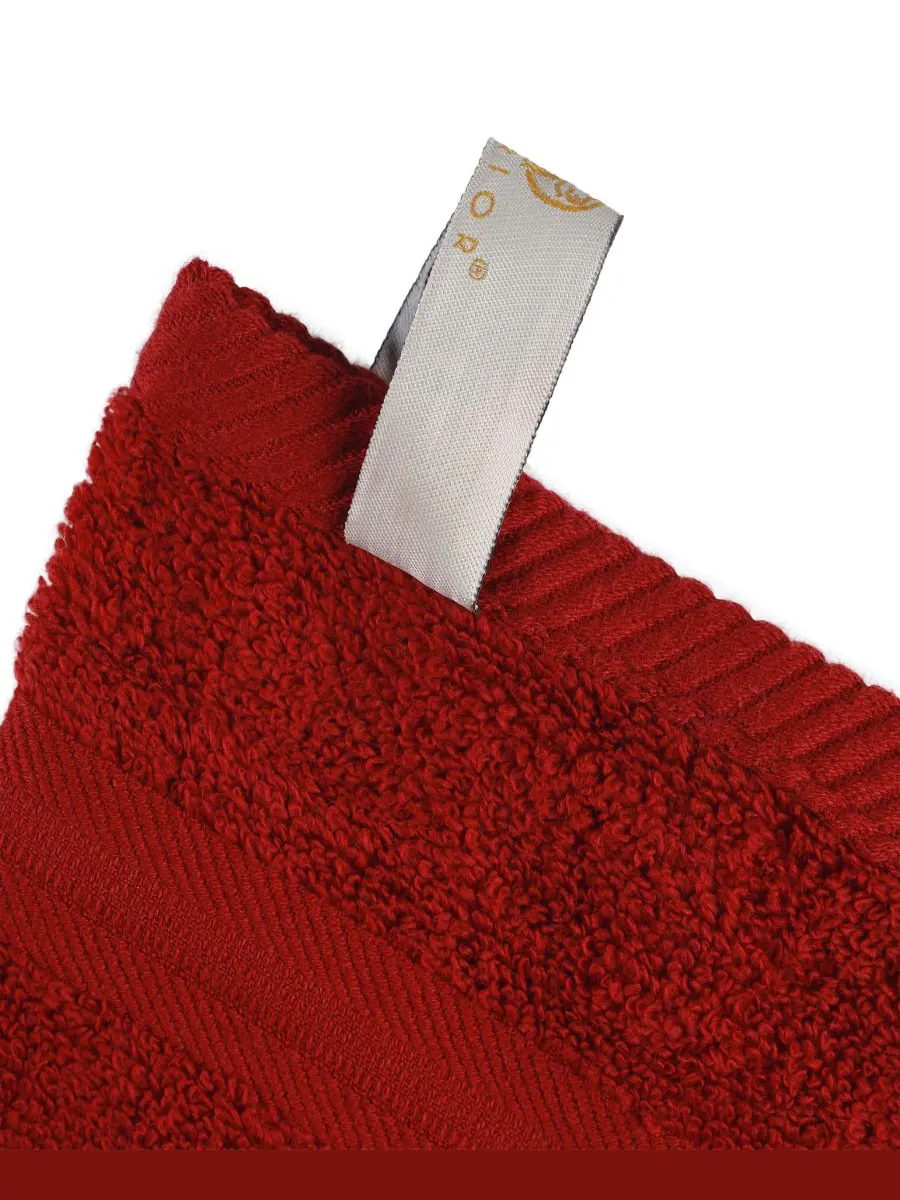Набор из 6 полотенец Smart Dry Zero Twist Cotton разных цветов Superior — изображение 2 из 8, красный