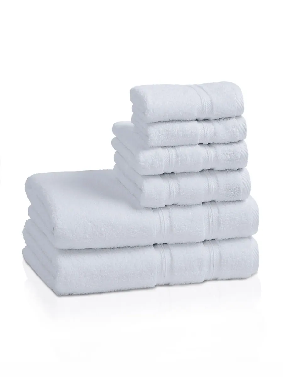 Набор из 6 полотенец smart dry zero twist cotton разных цветов Superior — изображение 1 из 8, белый