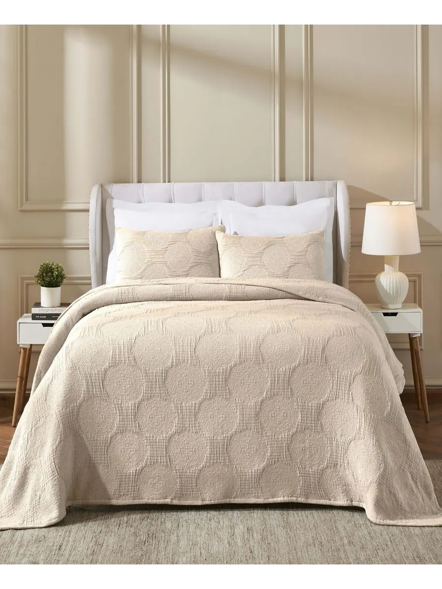 Комплект постельного белья Tanta Crinkle Woven из 3 предметов, размер King Superior