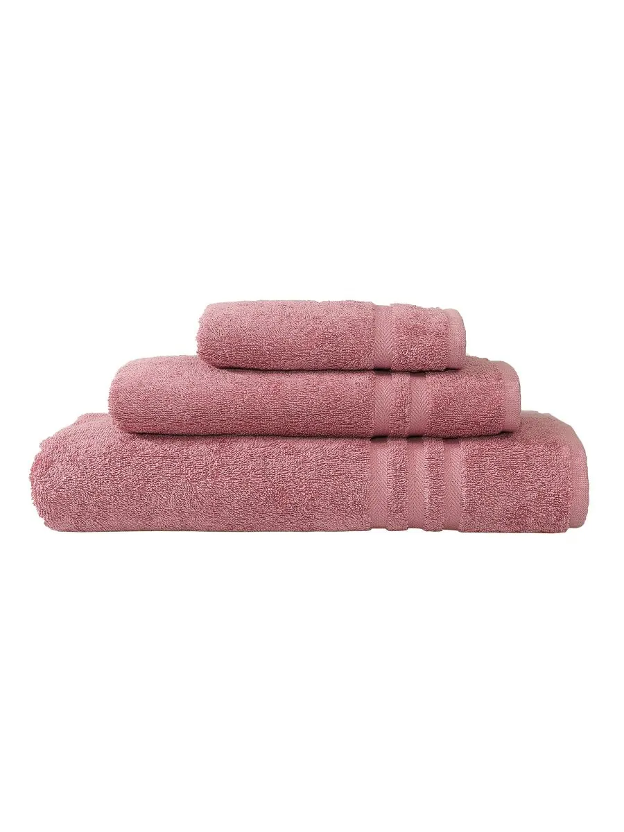 Набор полотенец denzi из 3 предметов Linum Home — изображение 1 из 3, розовый