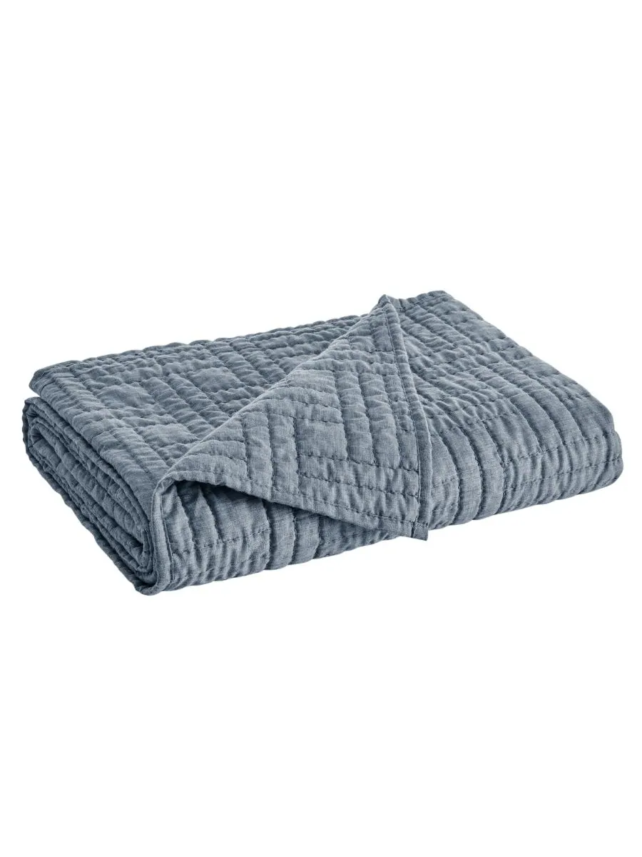 Двустороннее стеганое покрывало Melange Stitch, 50 x 60 дюймов Levtex