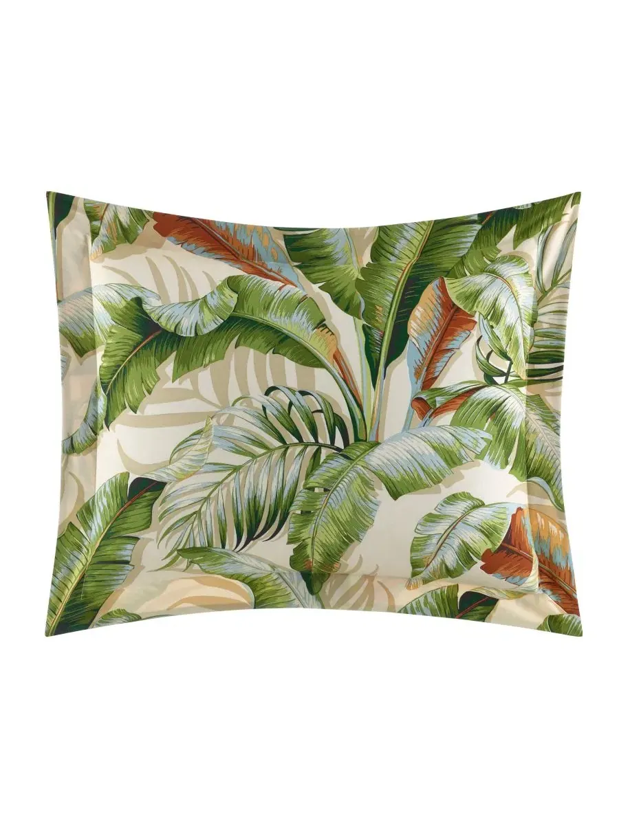 Комплект стеганого покрывала Palmiers Reversible Tommy Bahama Home — изображение 2 из 6, зеленый