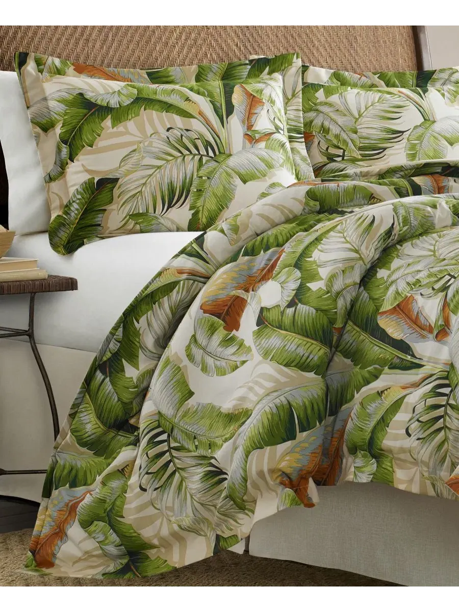 Комплект стеганого покрывала Palmiers Reversible Tommy Bahama Home — изображение 3 из 6, зеленый