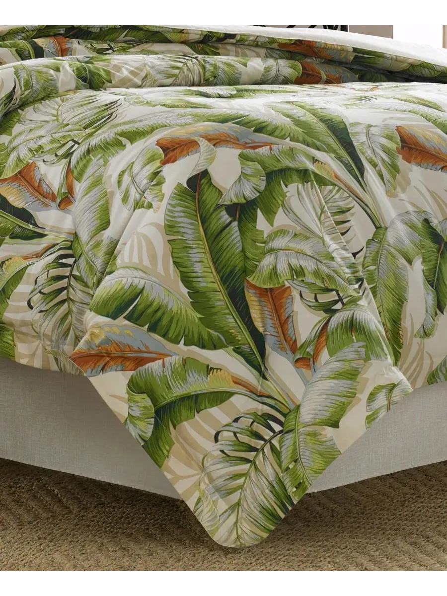 Комплект стеганого покрывала Palmiers Reversible Tommy Bahama Home — изображение 5 из 6, зеленый