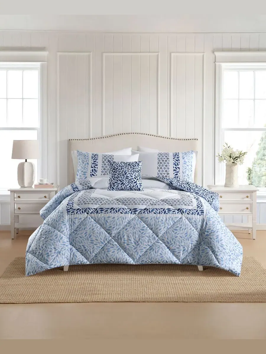 Комплект постельного белья Lenox, King — синий