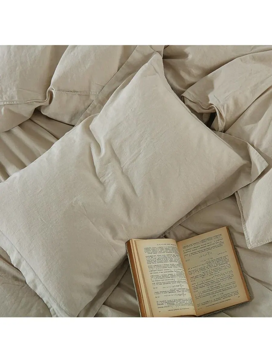 Комплект пододеяльника из льна, King/CalKing, с завязками Egyptian Linens — изображение 2 из 2, льняной