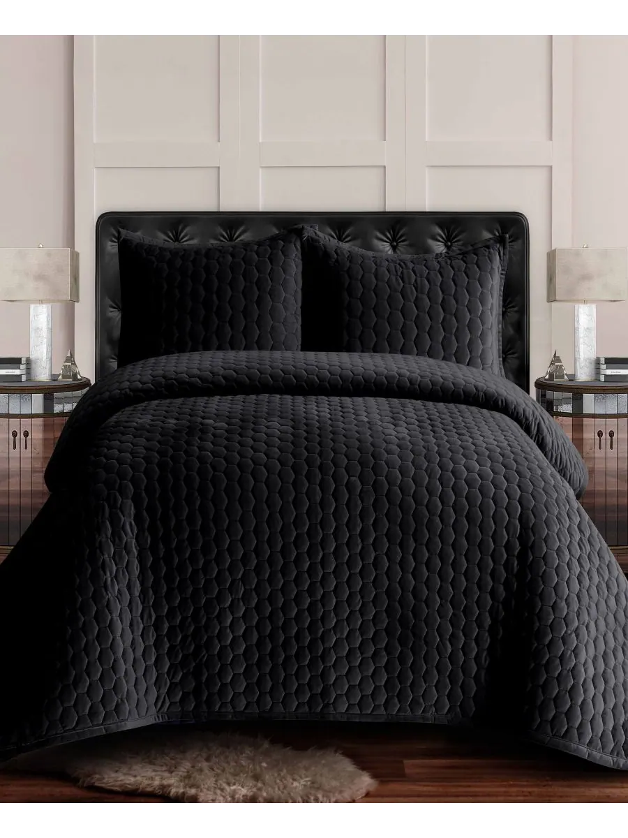 Комплект постельного белья Lugano Honeycomb Velvet Oversized Solid из 2 предметов, размер Twin