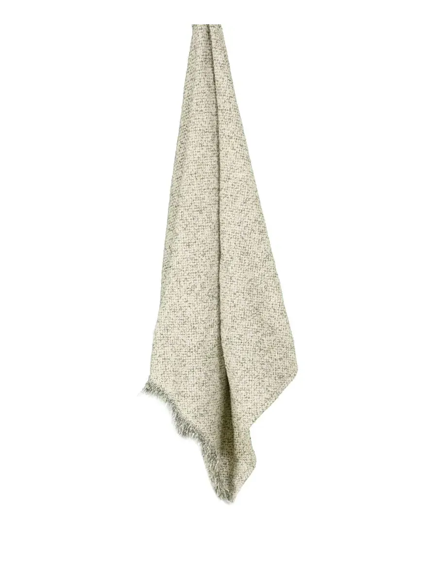 Плед из букле с бахромой, 127 x 152 см, Ruth Boucle Texture Rizzy Home — изображение 4 из 6, зеленый