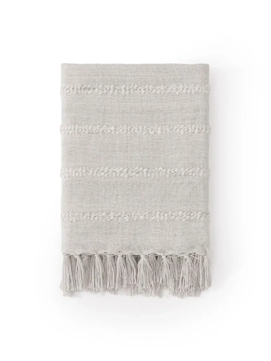 Плед с горизонтальной полосой Reef Coastal Throw Salt Life — изображение 3 из 3, серый