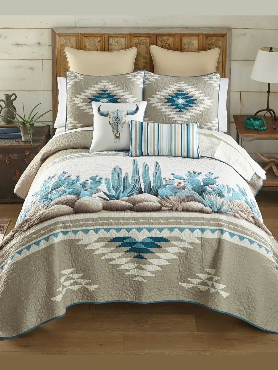 Комплект стеганого покрывала Cacti Soft 2-Pc. Twin Donna Sharp