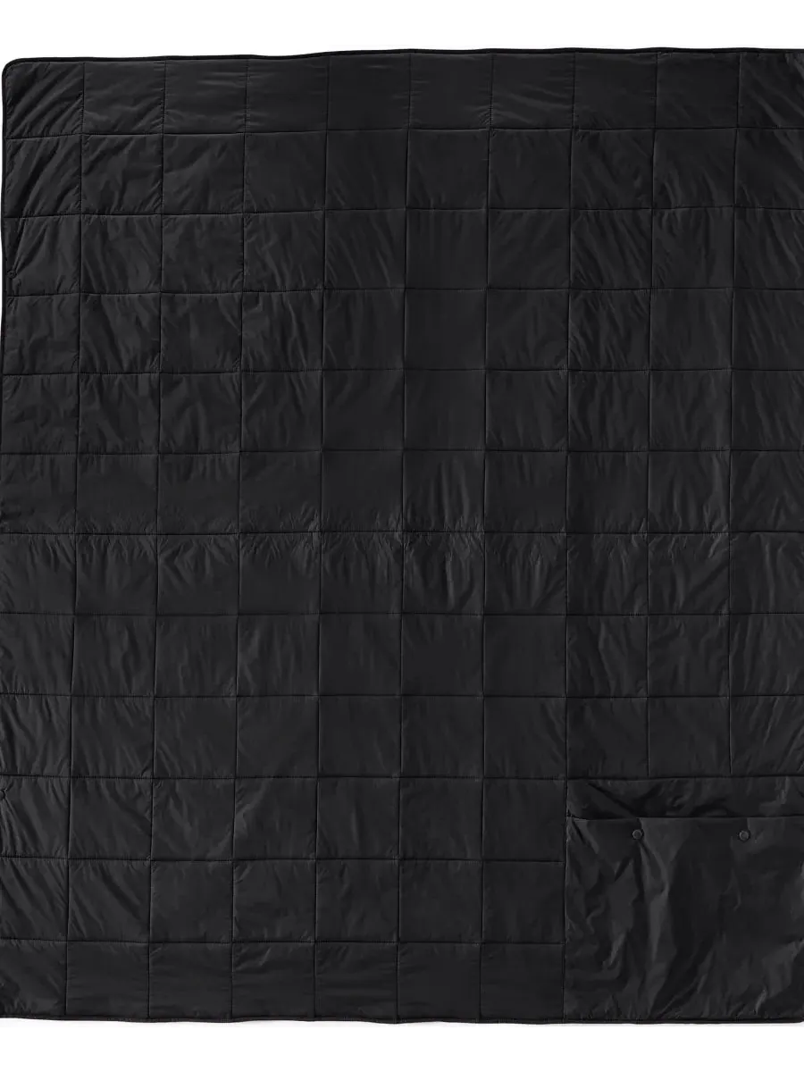 Плед Wanderweight Packable Throw Lands' End — изображение 2 из 3, черный