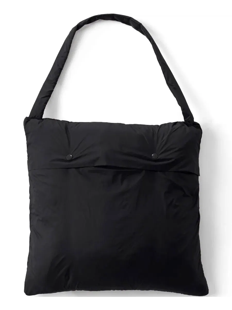 Плед Wanderweight Packable Throw Lands' End — изображение 3 из 3, черный