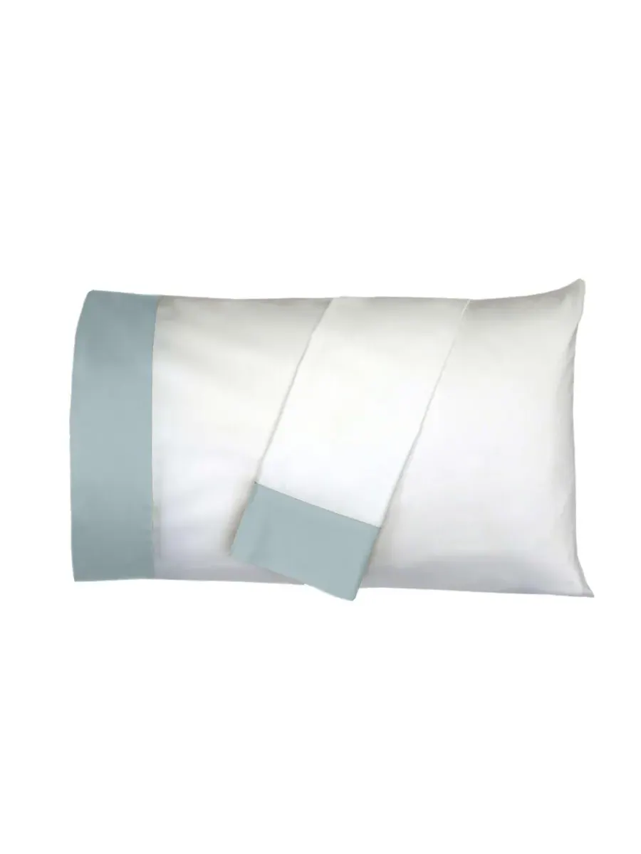 Комплект из двух наволочек из длинноволокнистого хлопка Egyptian Linens — изображение 1 из 4, синий