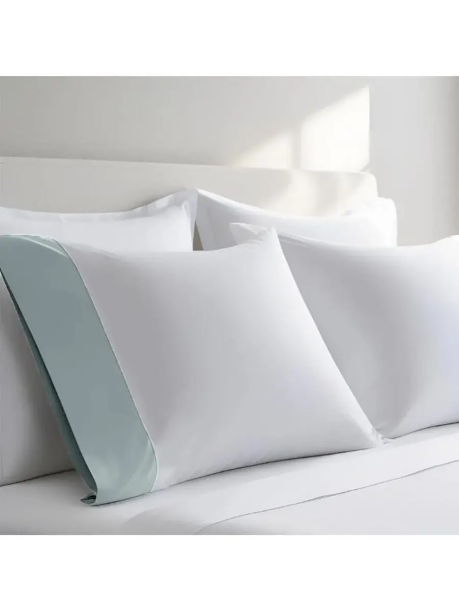 Комплект из двух наволочек из длинноволокнистого хлопка Egyptian Linens — изображение 2 из 4, синий