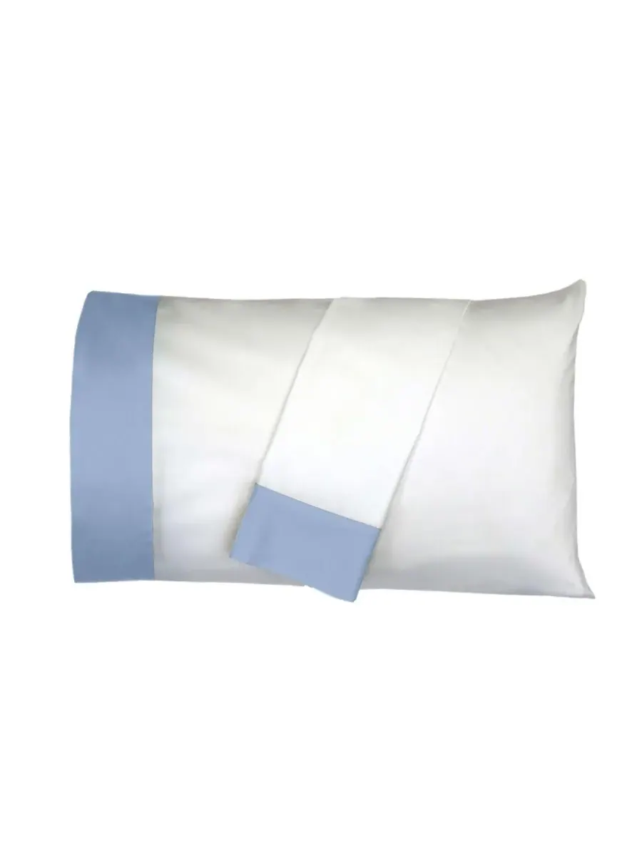 Комплект из двух наволочек из длинноволокнистого хлопка Egyptian Linens — изображение 1 из 3, синий
