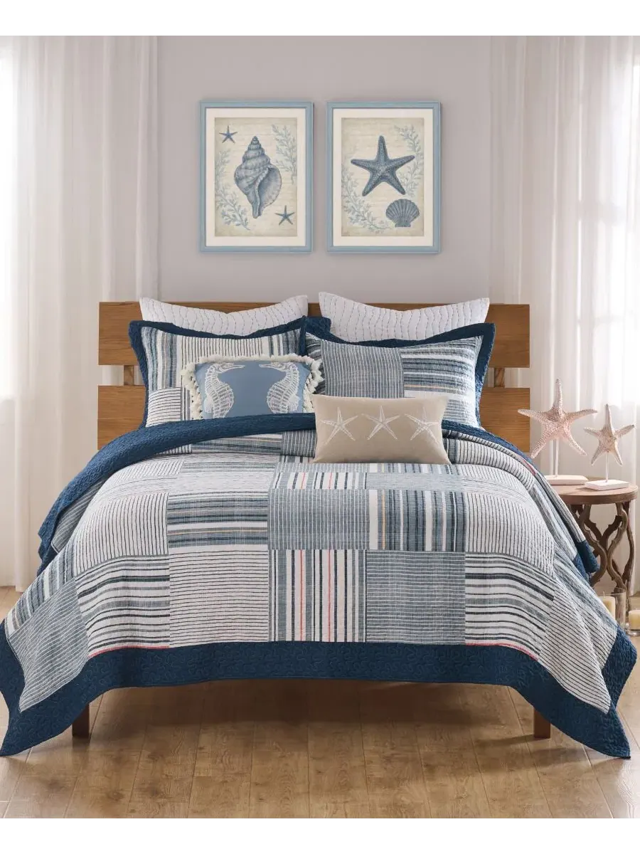 Комплект стеганого покрывала Voyage Reversible, 3 предмета, Full/Queen Greenland Home Fashions