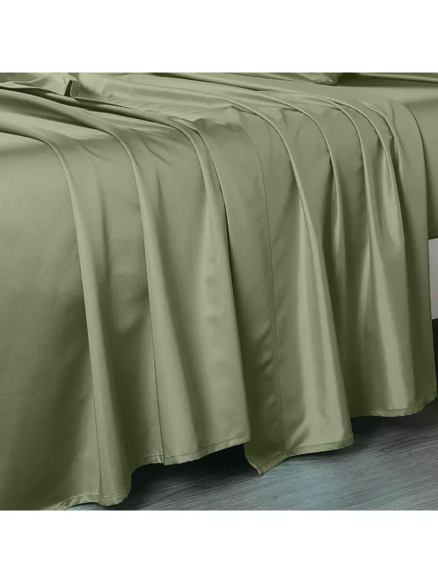Простыня на резинке, 305x284 см, сатин, 100% египетский хлопок, 1000 нитей Egyptian Linens