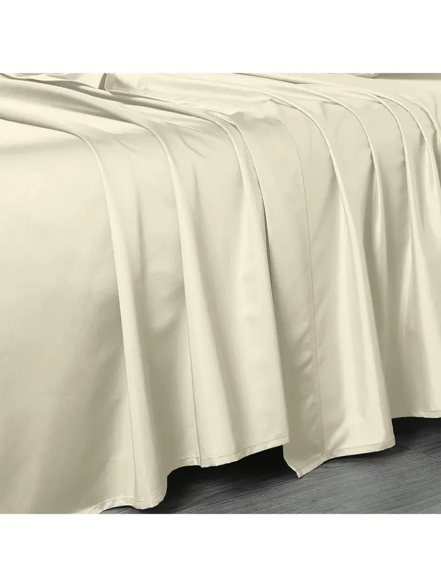 Простыня натяжная Oversized Flat Sheet 1000 TC Egyptian Linens — изображение 1 из 3, белый