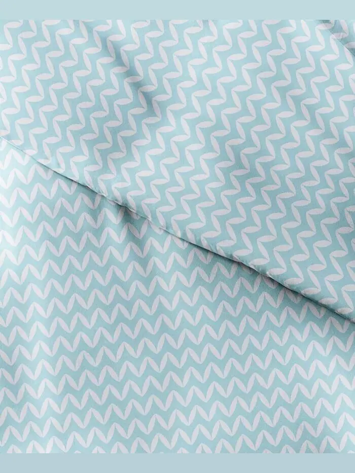 Комплект пододеяльников с рисунком Tranquil Sleep от The Home Collection ienjoy Home — изображение 4 из 6, светлый синий