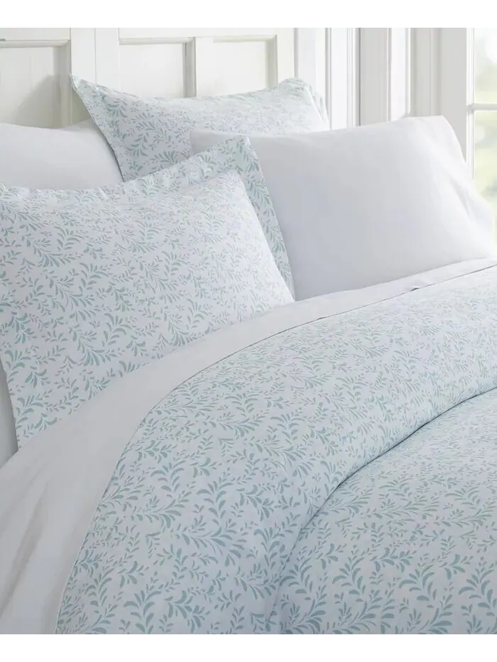 Комплект пододеяльников с рисунком Tranquil Sleep от The Home Collection ienjoy Home — изображение 1 из 5, светлый синий
