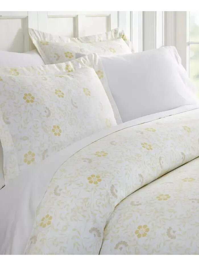 Комплект пододеяльников с рисунком Tranquil Sleep от The Home Collection ienjoy Home — изображение 1 из 6, белый