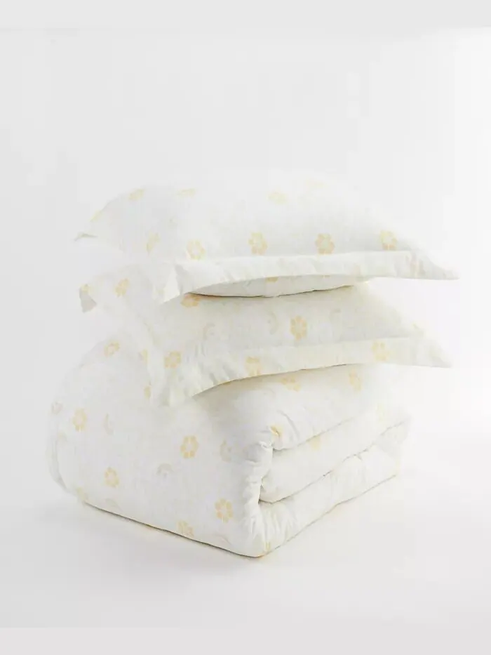 Комплект пододеяльников с рисунком Tranquil Sleep от The Home Collection ienjoy Home — изображение 2 из 6, белый