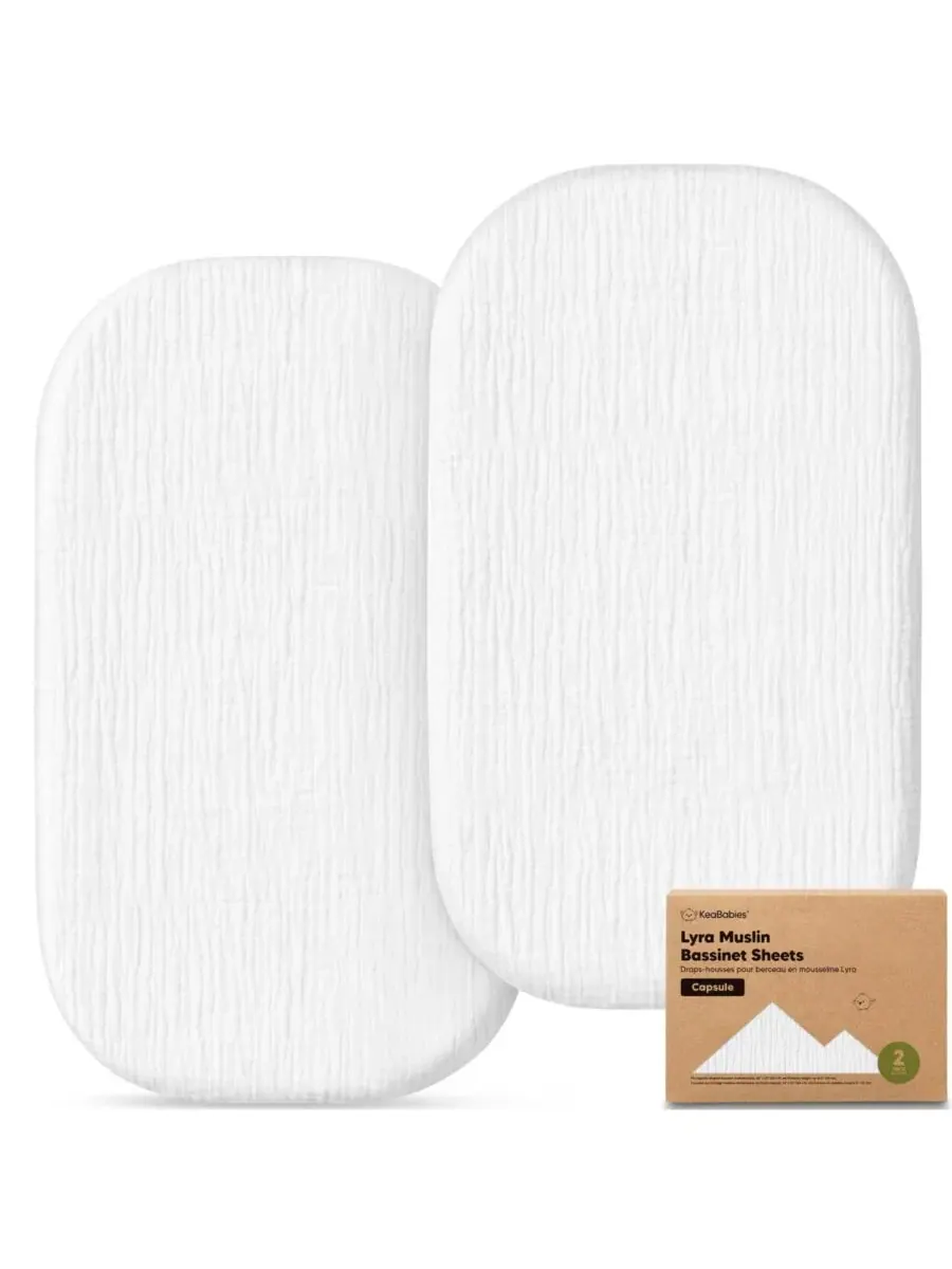 Комплект простыней для колыбели Lyra Muslin из 2 шт. KeaBabies