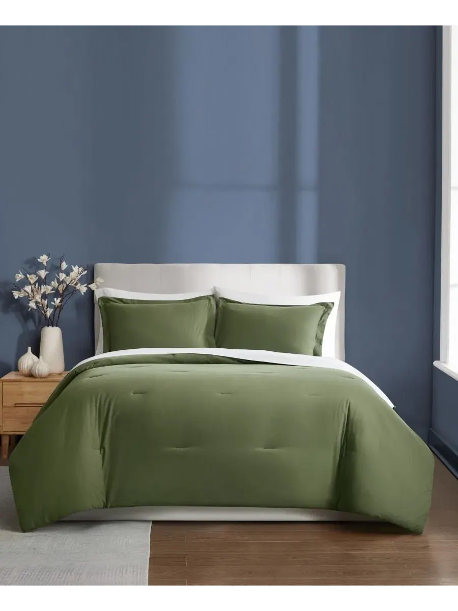 Комплект стеганого одеяла с 2 наволочками Essential Cotton Brooklyn Loom