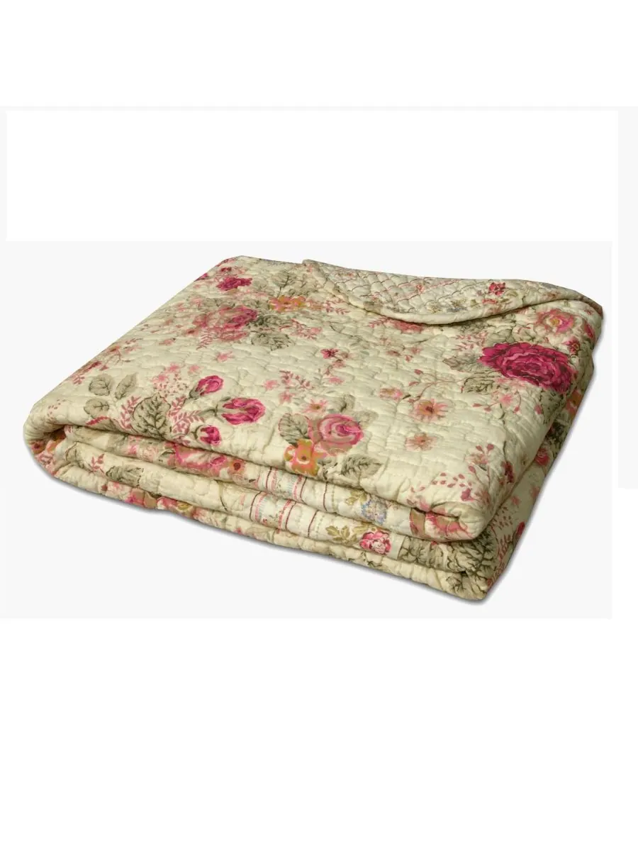 Антикварный плед с розами, 50 x 60 дюймов Greenland Home Fashions — изображение 3 из 6, мульти