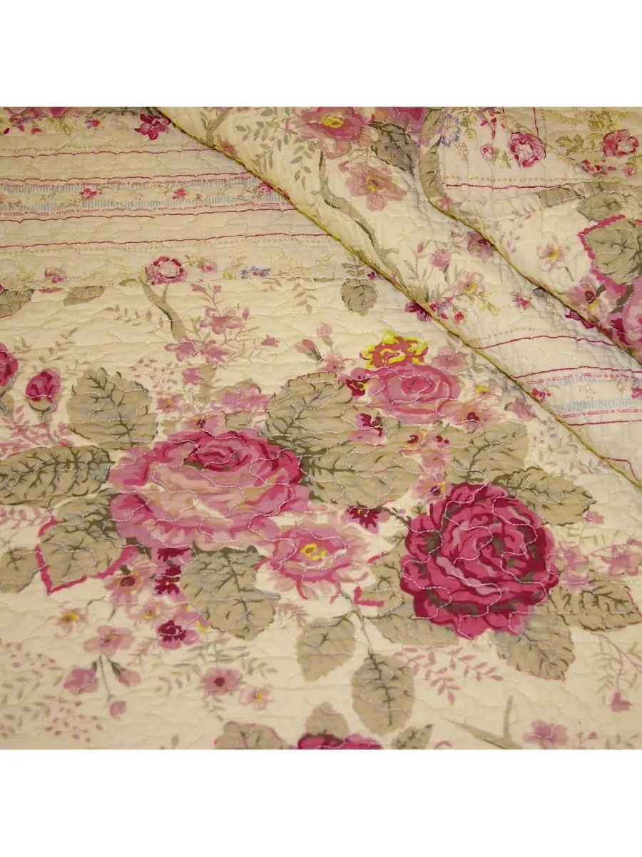 Антикварный плед с розами, 50 x 60 дюймов Greenland Home Fashions — изображение 5 из 6, мульти