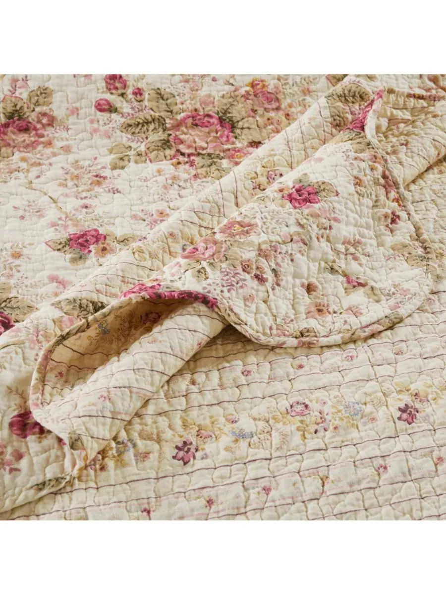 Антикварный плед с розами, 50 x 60 дюймов Greenland Home Fashions — изображение 6 из 6, мульти