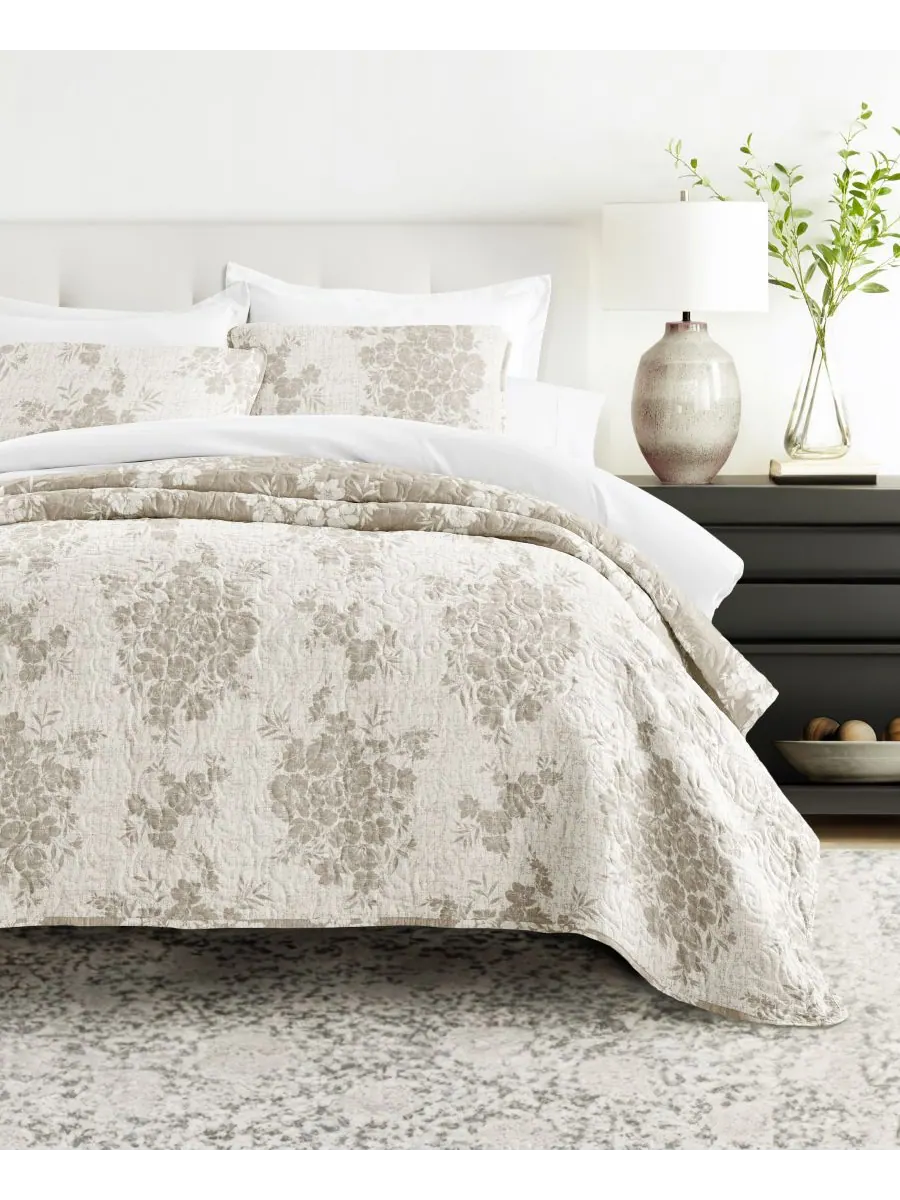 Двусторонний комплект постельного белья Distressed Bouquet из 3 предметов, размер Full/Queen ienjoy — изображение 9 из 10