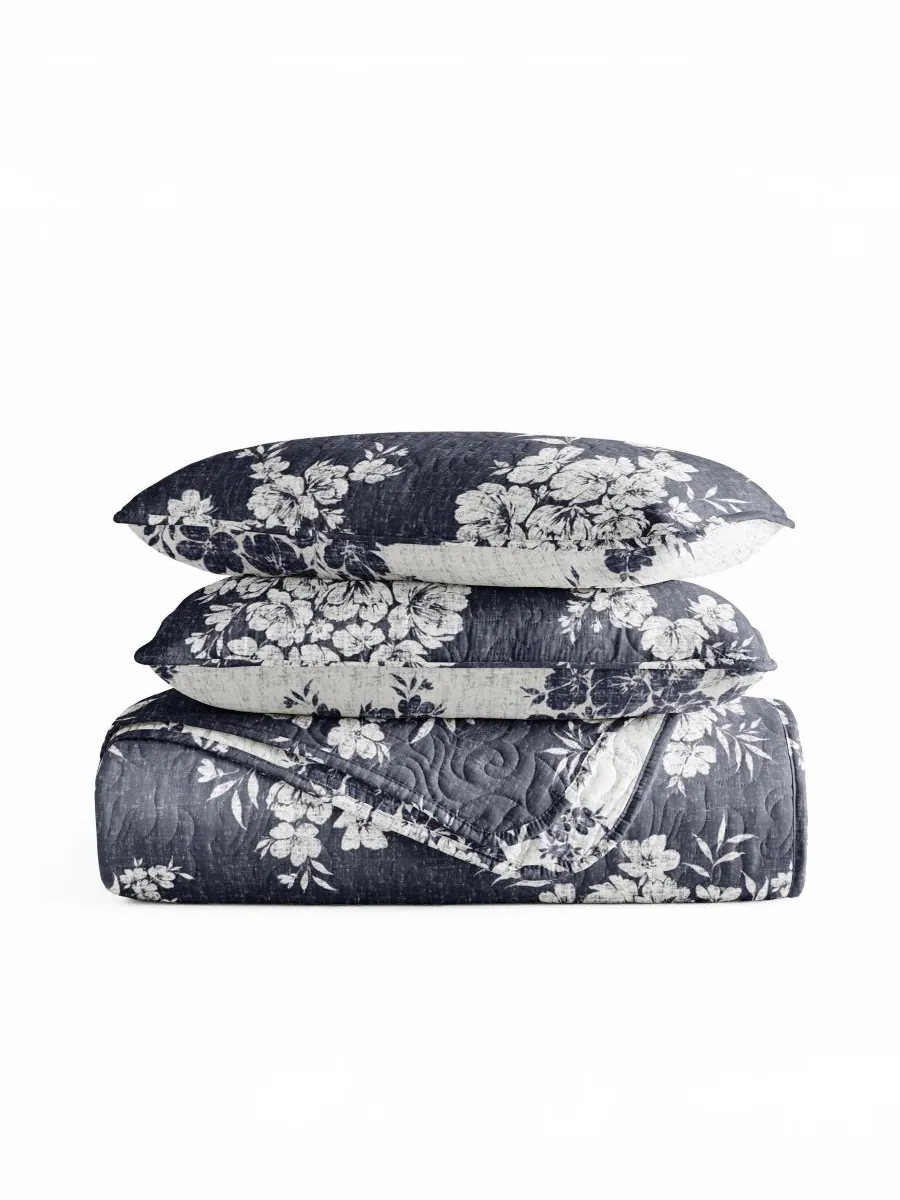 Двусторонний комплект постельного белья Distressed Bouquet из 3 предметов, размер Full/Queen ienjoy — изображение 10 из 10