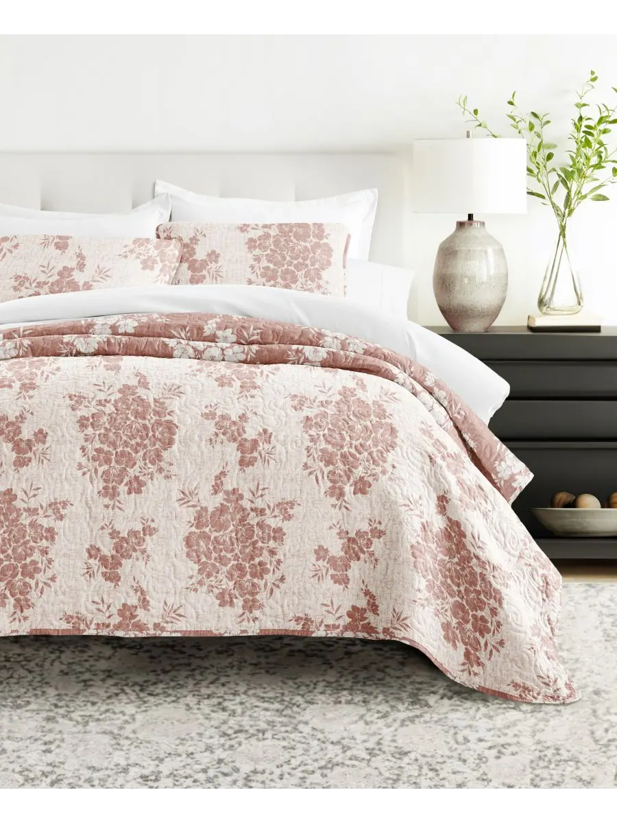 Двусторонний комплект постельного белья Distressed Bouquet из 3 предметов, размер Full/Queen ienjoy — изображение 9 из 10