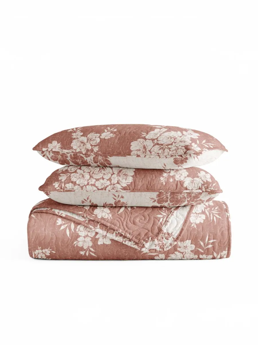 Двусторонний комплект постельного белья Distressed Bouquet из 3 предметов, размер Full/Queen ienjoy — изображение 10 из 10