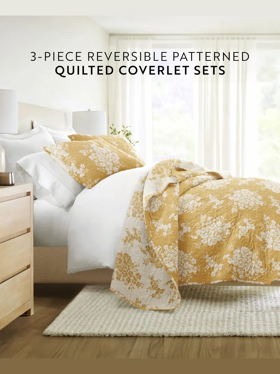 Двусторонний комплект постельного белья Distressed Bouquet из 3 предметов, размер Full/Queen ienjoy — изображение 2 из 10
