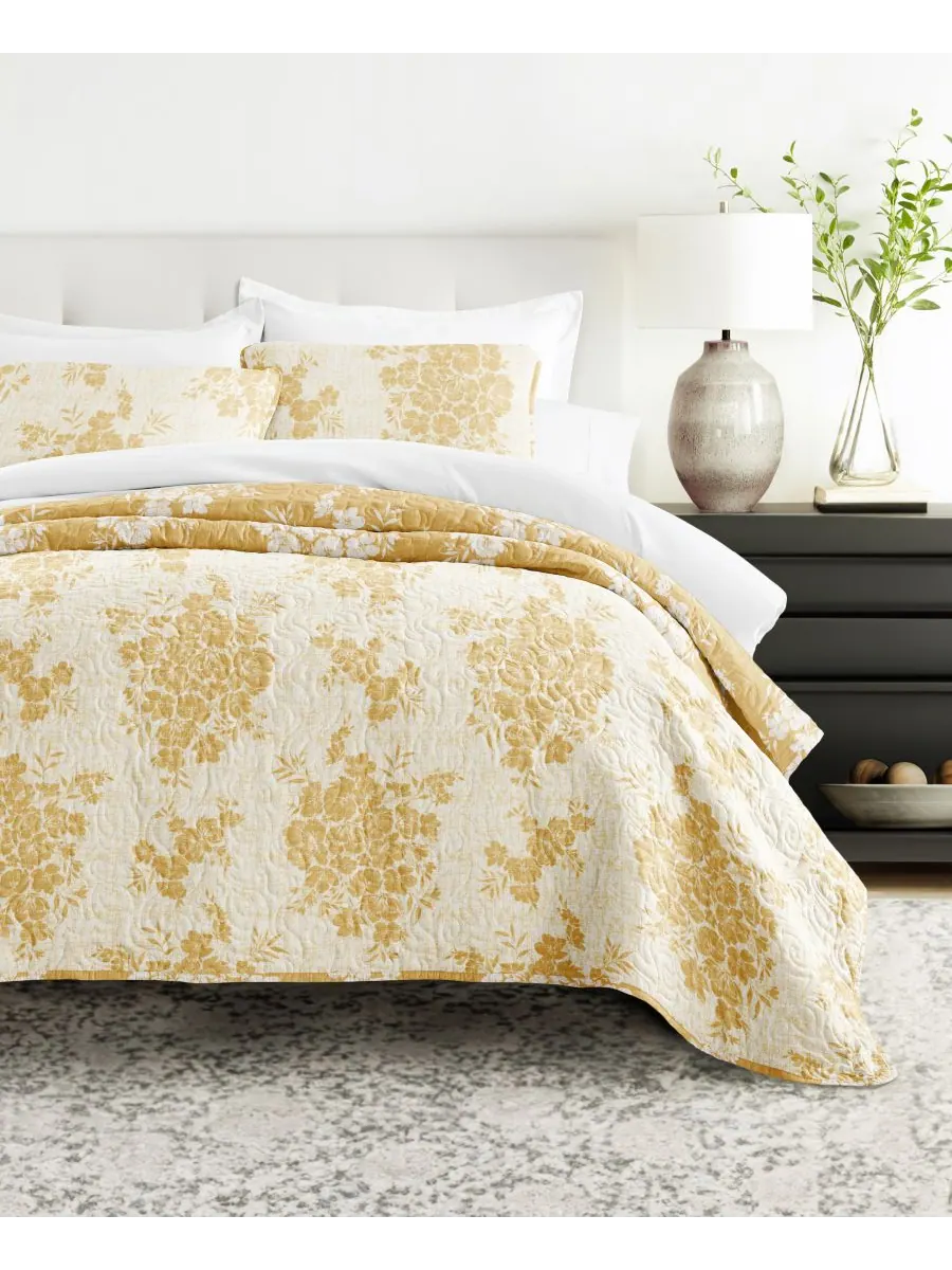 Двусторонний комплект постельного белья Distressed Bouquet из 3 предметов, размер Full/Queen ienjoy — изображение 9 из 10