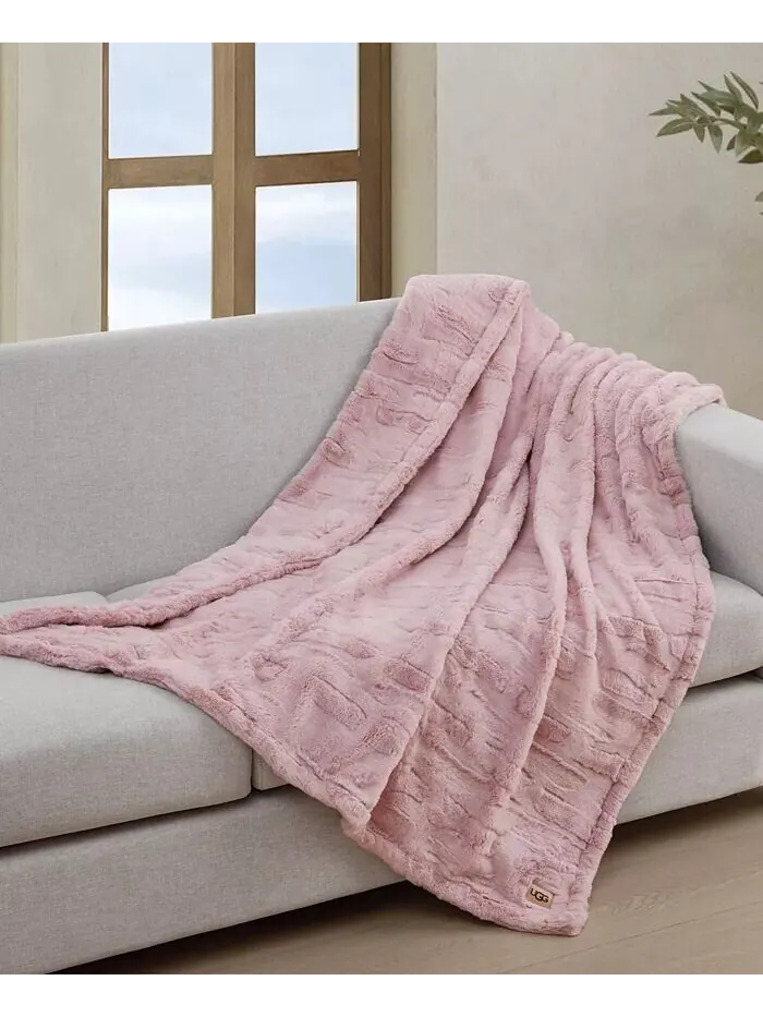 Плед Valor из текстурированного искусственного меха, 50 x 70 дюймов UGG