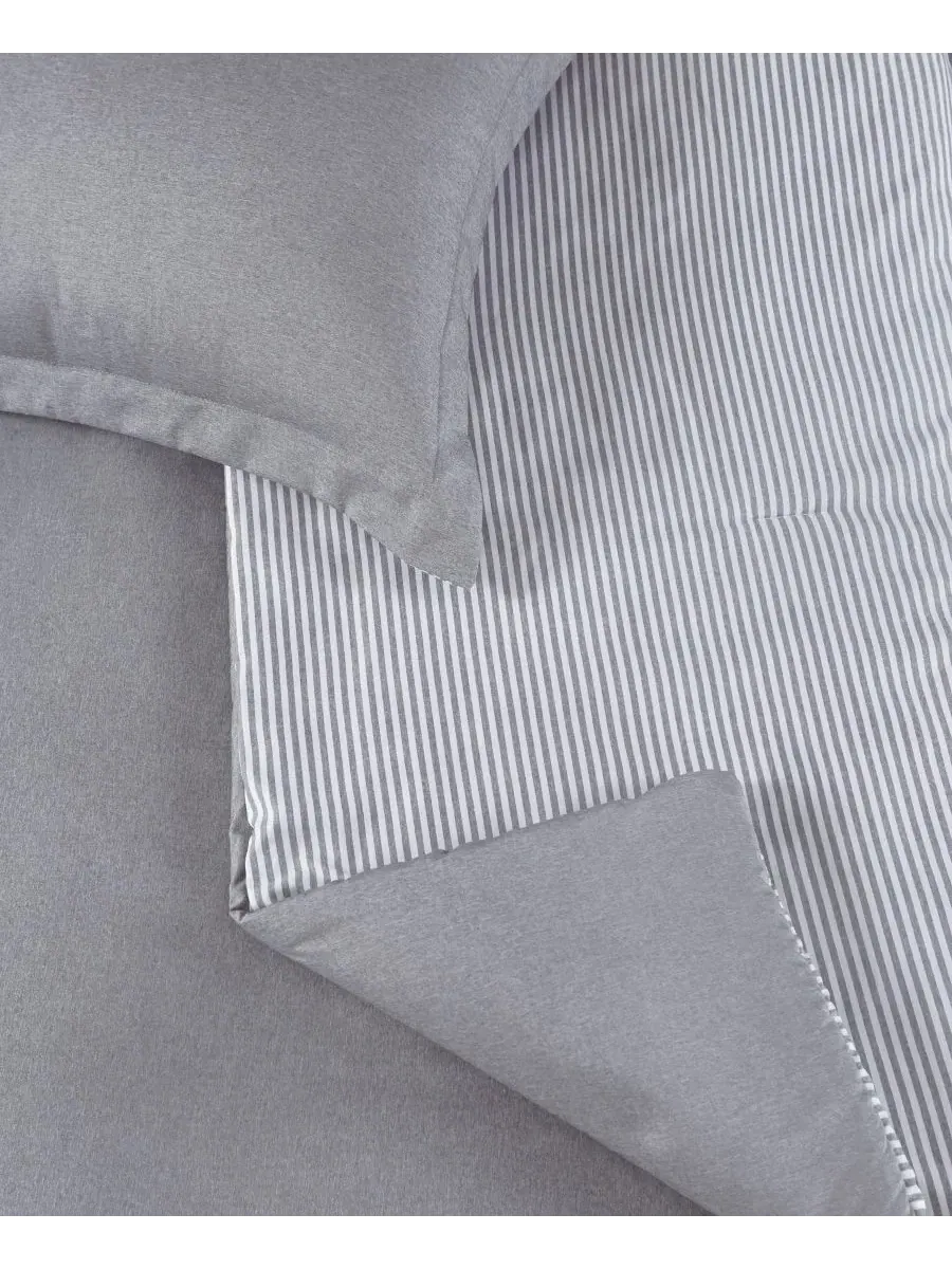 Комплект постельного белья с пододеяльником и наволочками, 5 предметов, Chambray with Reverse — изображение 4 из 8