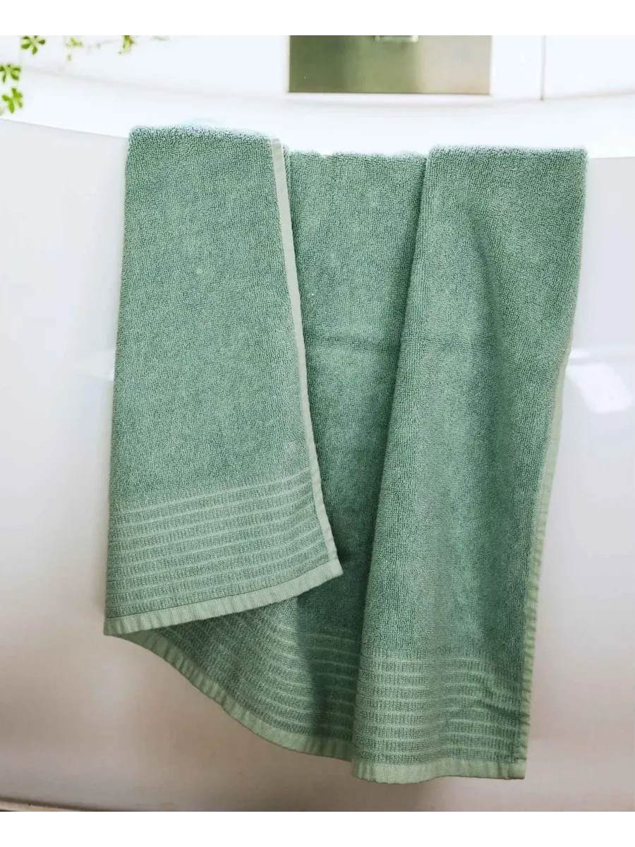 Банное полотенце из вискозы с бамбуком, 76 x 137 см, с хлопком BedVoyage, Seaglass — изображение 2 из 7